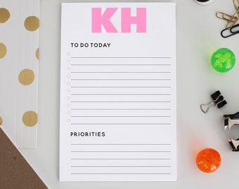 Personalized Notepad Stationery 8.5 X 5.5  Weekly Plan Notepad -  Custom Notepad, Personalized Weekly Agenda Notepad, Weekly Planner Notepad
