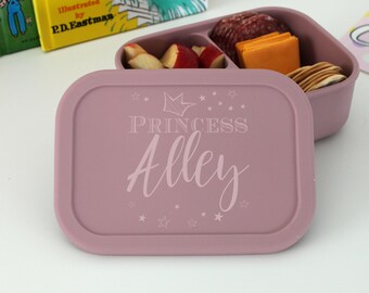 Personalized Silicone Bento Box Lunch Container for Kids - Bento Box for Kids, Custom Bento Box, Lunch Box for Kids -- BB-LP-ALLEY