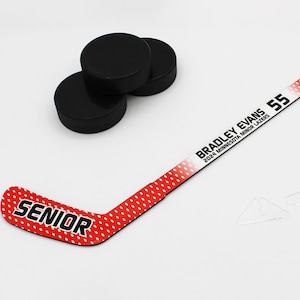 Personalized Hockey Senior Gift, Personalized Hockey Coach Gift, Personalized Mini Hockey Stick, Custom Hockey Team Gift, Custom Hockey Gift