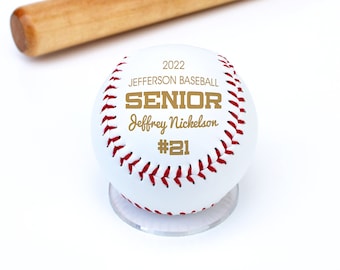 Custom Senior Baseball Custom Seniors Baseball High School Team Gift Personalized Coach Gift Laser Engraved Sports Gift --BALL-BASE-SENIOR