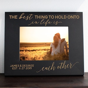 5 x 7 Personalized Picture Frame, Personalized Photo frame, Wedding Picture Frame, Engagement Picture Frame Valentine's Day Frame --PF-B-7
