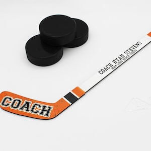 Personalized Mini Hockey Stick, Custom Hockey Team Gift, Personalized Hockey Coach Gift, Hockey Senior Gift, Personalized Hockey Gift