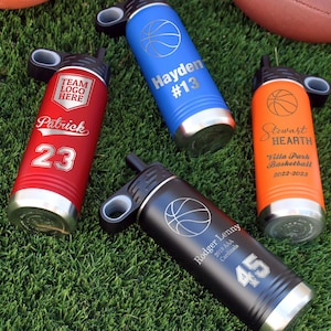 Basketball Team Water Bottles Team Metal Water Bottles Gift Basketball Team Gift Basketball Metal Water Bottle Sports Bottle Team Gifts