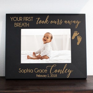 5 x 7 Personalized Picture Frame, Personalized Photo frame New Born Picture Frame Baby Picture Frame New Parents Picture Frames --PF-B-18