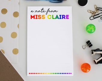 Personalized Notepad Stationery 8.5 X 5.5  Weekly Plan Notepad -  Custom Notepad, Personalized Weekly Agenda Notepad, Weekly Planner Notepad