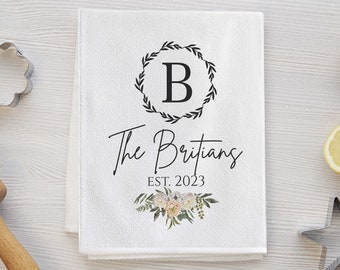 Custom Towel | Personalized Kitchen Towel | Housewarming Gift | Wedding Gift | Personalized Dish Towel | Housewarming Gift --TWL-M-BRITIAN