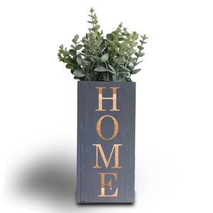 Casa alta caixa de plantador personalizada, caixa de plantador de madeira personalizada, caixa de plantador de madeira personalizada, plantador de madeira interna, caixa de plantador cinza madeira