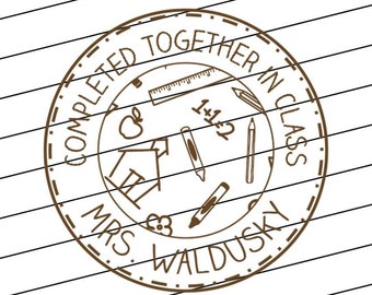 Individueller Lehrerstempel, personalisierter Selbstfärbestempel für Bibliotheken