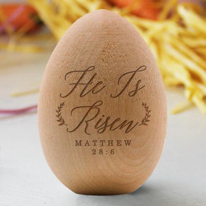 Personalized Easter Egg, Custom Wood Easter Egg, Easter Basket Gift, Personalized Easter Gift, 2023 Easter Gift Ideas, Kids --EGG-NW-100