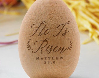 Personalized Easter Egg, Custom Wood Easter Egg, Easter Basket Gift, Personalized Easter Gift, 2023 Easter Gift Ideas, Kids --EGG-NW-100