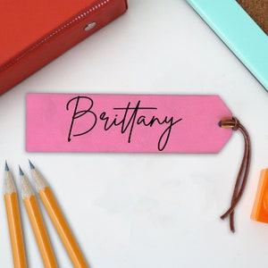 Personalisiertes Lesezeichen, Leder Lesezeichen, Gravur Leder Lesezeichen, Kinder Lesezeichen, Lesezeichen für Kinder, Back To School Geschenke