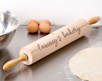Backen Geschenk Personalisiert Holz Walznadel Ziernadeln, Gravur Walznadel Gravur