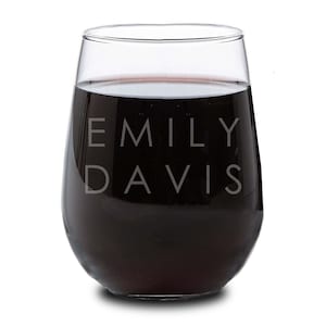Personalized Wine Glass, Custom Wine Glass, Engraved Wine Glass, Valentine's Day, Etched Wine Glass, Bachelorette Wine Glass, Bridal Party