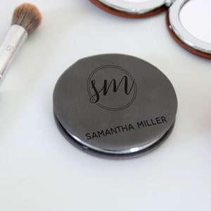 Personalized pocket mirror small hand mirror vanity mirror compact mirror cute compact mirror Bridesmaid Gifts Maid of Honor --PMR-G-16