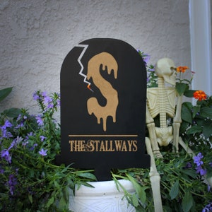 Personalized Halloween Tombstone Sign, Custom Halloween Tombstone Yard Sign, Tombstone Halloween Sign, Funny Halloween Tombstone Sign
