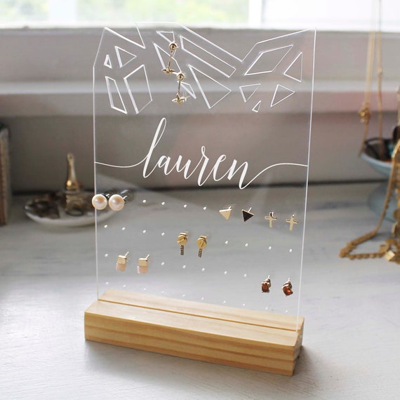 Personalized sale earring holder