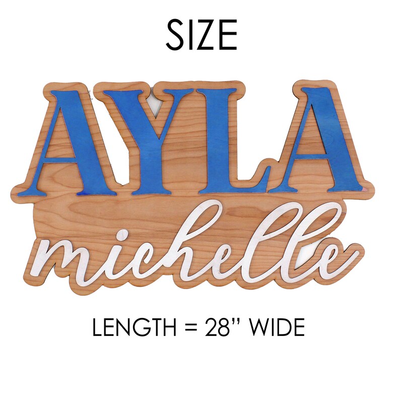 Large Wood Nursery Sign Nursery Name Sign for Kids Custom Etsy