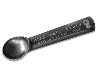 Personlig glassskopa Metallglasskopa Lasergraverad glassskopa Non-stick glassskopa Anpassad skopa --MSCP-B-100