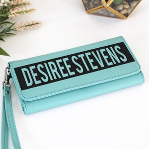 Personalisiertes Portemonnaie für Frauen Clutch Kleine Geldbörse Geschenk für Frau Geschenk für Sie Geschenk für Mama Muttertag Personalisiertes Portemonnaie für Frauen --WWAL-B-6