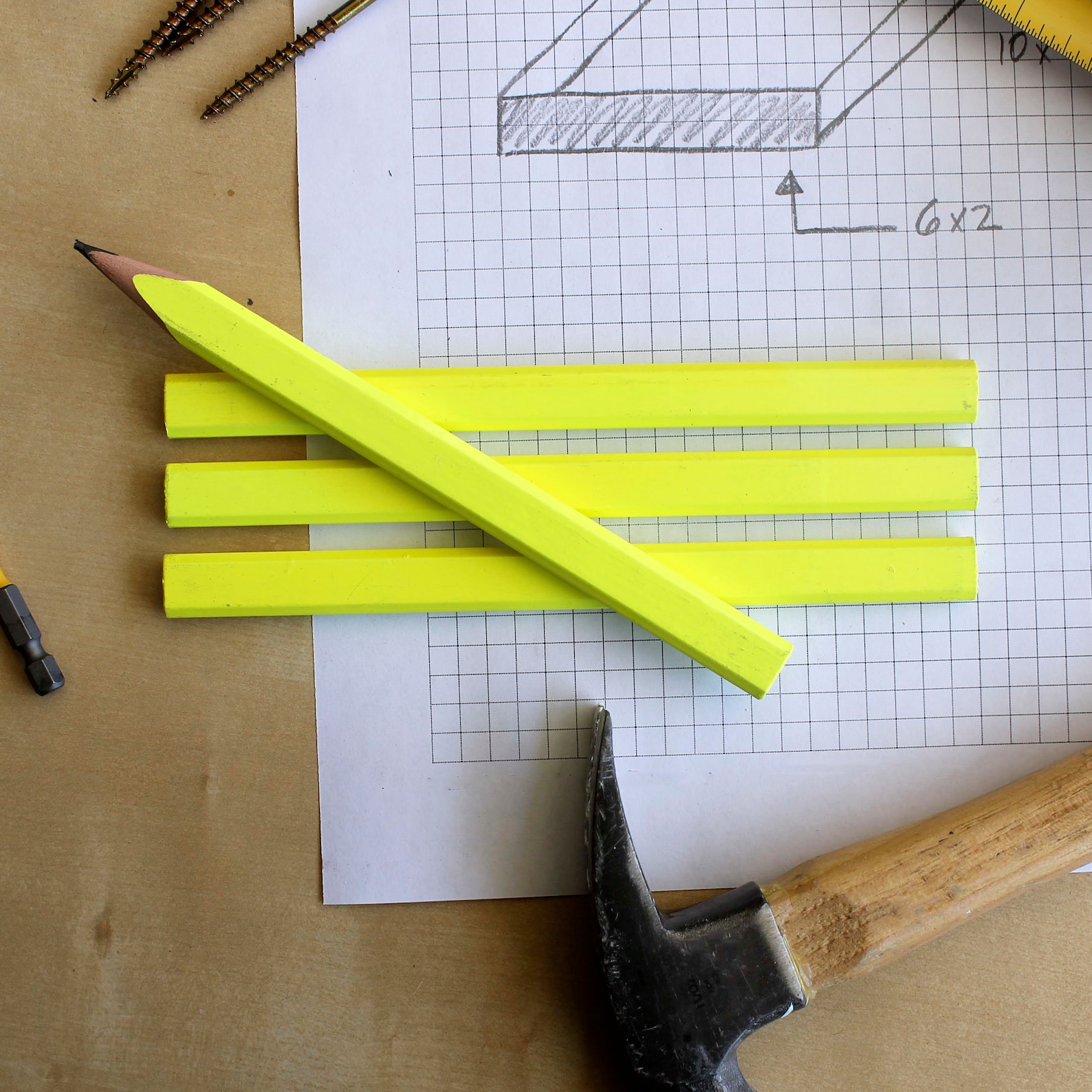 Personalized Carpenter Pencils Engraved Carpenter Pencils Etsy