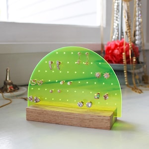 Mini Personalisierter Schmuckständer Ohrringe Halter Schmuck Organizer Acryl Schmuckständer Holz Schmuckständer Schmuck Baum Ohrringe Display