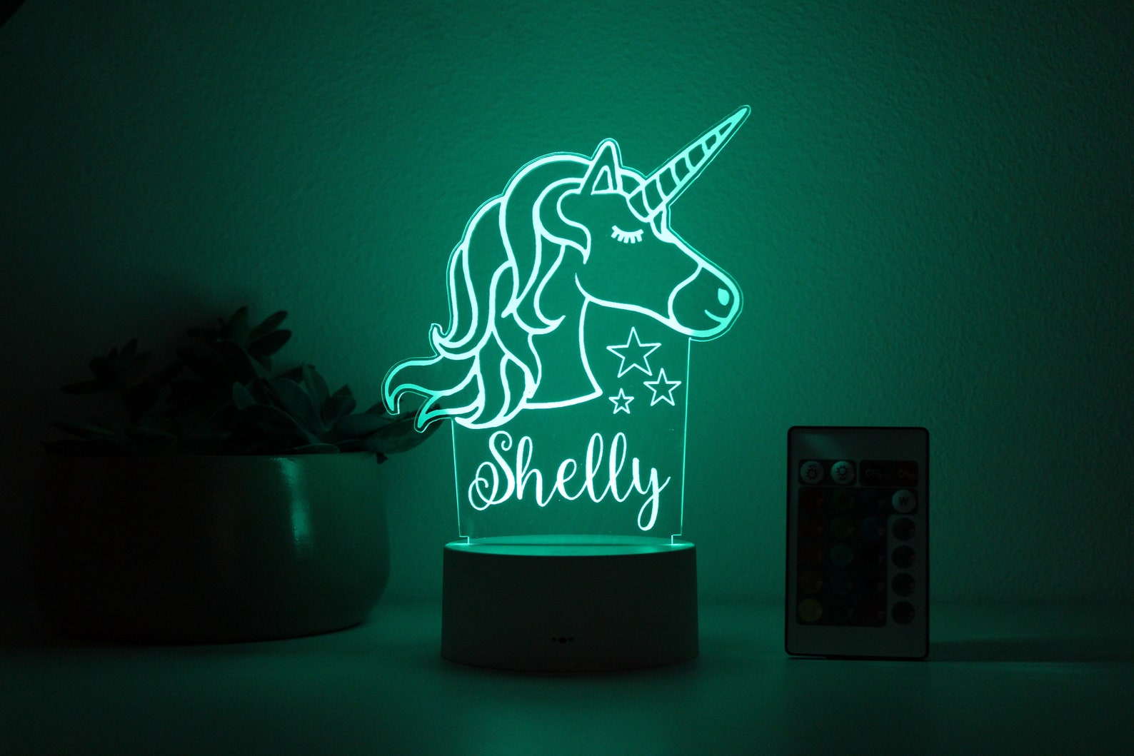 Unicorn Night Light Personalized Night Lights Kids Night Etsy
