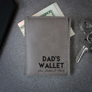 Cartera Personalizada, Cartera De Cuero Personalizada, Cartera De Hombres, Regalos De San Valentín, Regalos Del Día Del Padre, Regalos Para Papá, Cartera De Papá