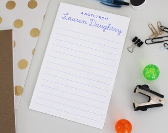 Personalized Notepad Stationery 8.5 X 5.5  Weekly Plan Notepad -  Custom Notepad, Personalized Weekly Agenda Notepad, Weekly Planner Notepad