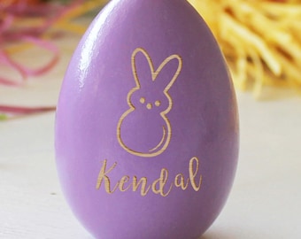 Personalized Easter Egg, Custom Wood Easter Egg, Easter Basket Gift, Personalized Easter Gift, 2023 Easter Gift Ideas, Kids --EGG-NW-100