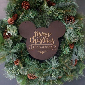 Personalized Pet Name Christmas Ornament, Wooden Ornament, Christmas Wreath, Paw Prints, Dog, Cat, Other Animal