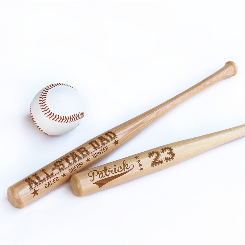Mini Baseball Bat Laser Engraved Custom Bat Personalized Etsy
