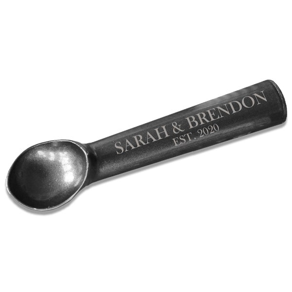 Personalized Ice Cream Scoop Metal Ice Cream Scoop Laser Engraved Ice Cream Scoop Non Stick Ice Cream Scoop Custom Scoop --MSCP-BLACK-100