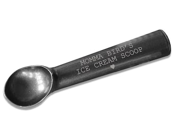 Personlig glassskopa Metallglasskopa Lasergraverad glassskopa Non-stick glassskopa Anpassad skopa --MSCP-B-100