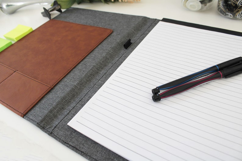 Personalized Leather Notepad Custom Engraved Leather Notepad Etsy