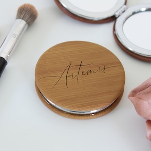 Personalized pocket mirror small hand mirror vanity mirror small compact mirror cute compact mirror Bridesmaid Gifts Maid of Honor --PMR-G-8