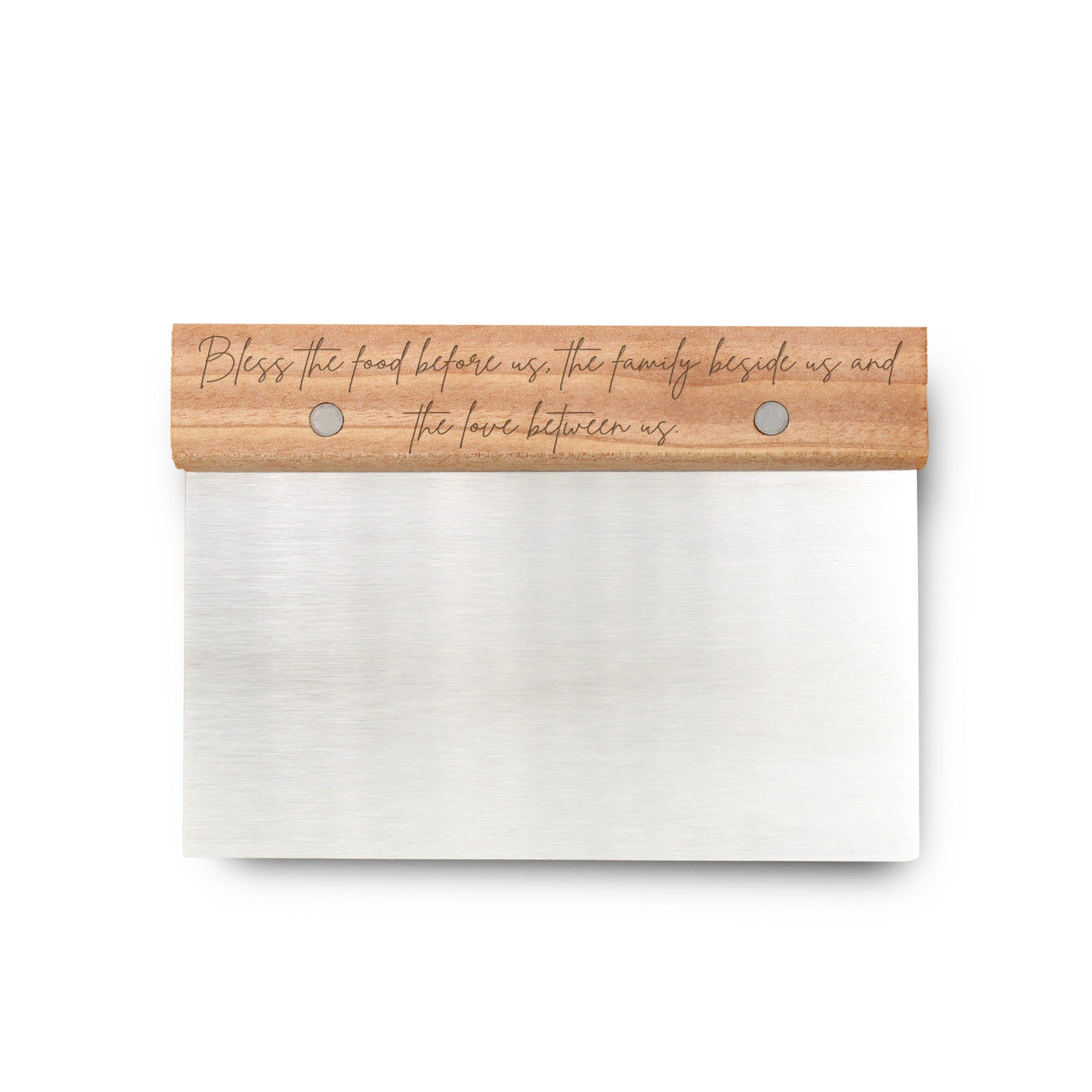 Personalized Dough Cutter Custom Bench Scraper Bless This Food Kitchen ...