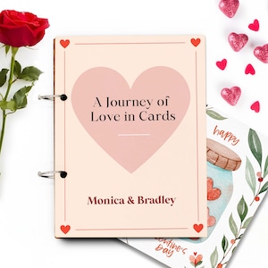 Porta biglietti di San Valentino, biglietti di San Valentino passati, porta biglietti di San Valentino personalizzato, porta biglietti di esposizione--CRDBV-SUB-3