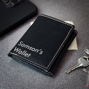 Monedero Personalizado, Monedero De Cuero Personalizado, Cartera De Hombre, Regalos De San Valentín, Regalos Del Día Del Padre, Regalos Para Papá, Monograma Inicial