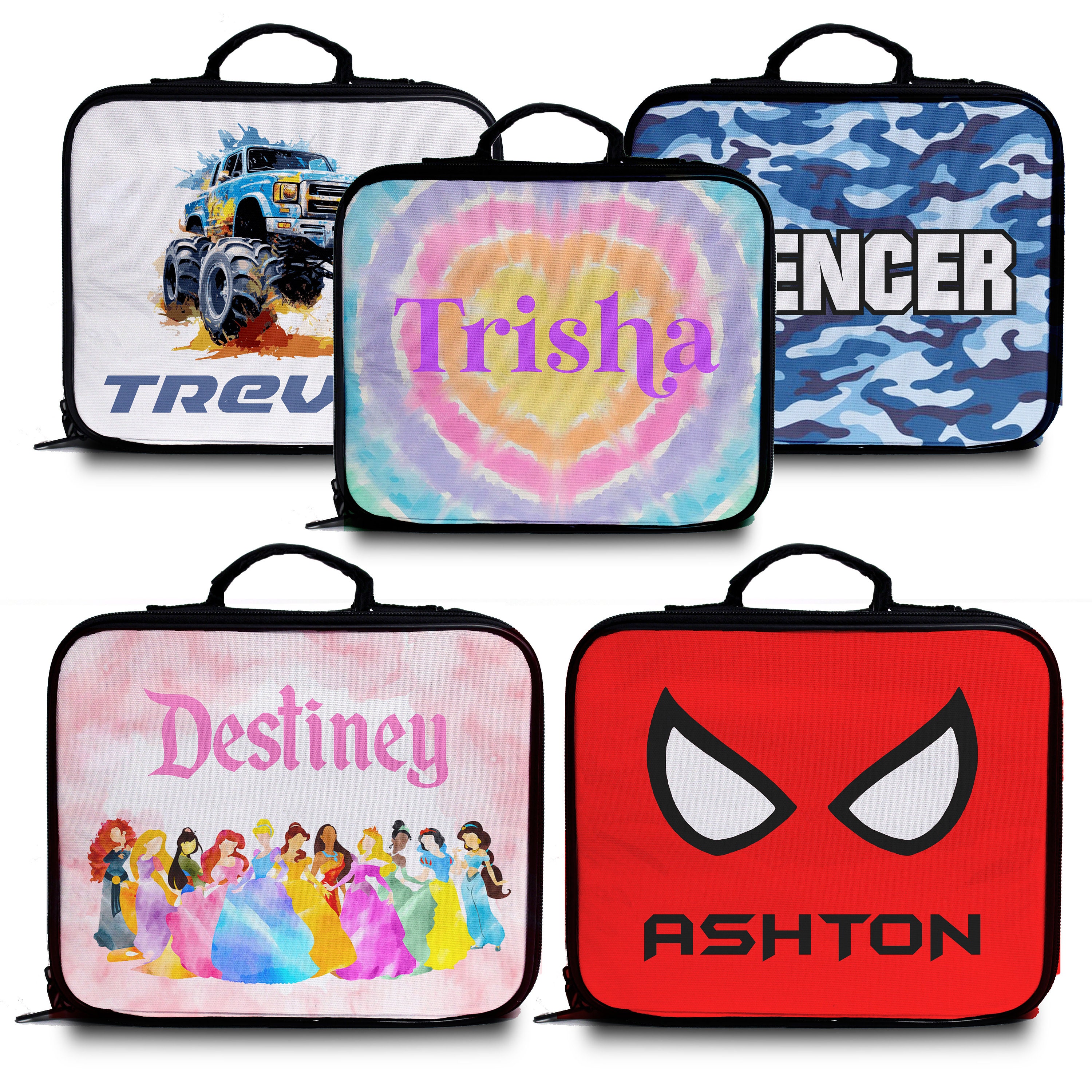 DIY Personalized Lunch Box for Kids School LOGO Children Name