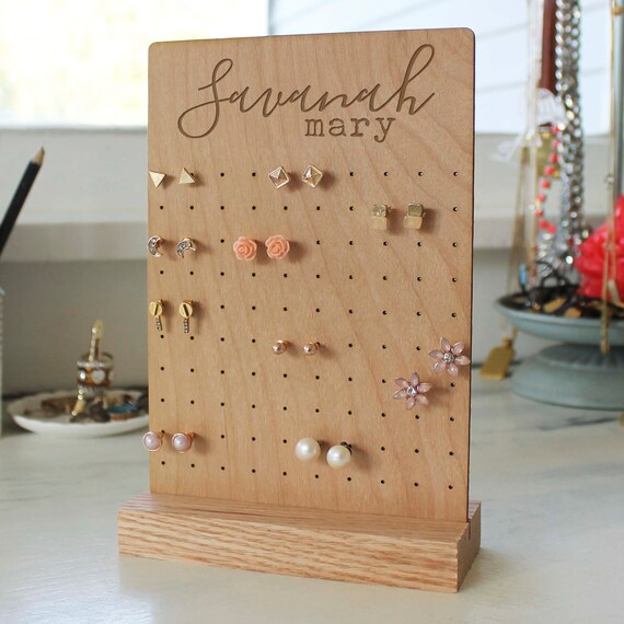 Personalized earring holder deals