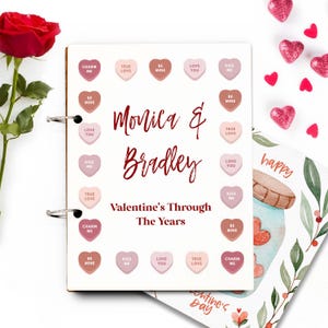 Porta biglietti di San Valentino, biglietti di San Valentino passati, porta biglietti di San Valentino personalizzato, porta biglietti di esposizione--CRDBV-SUB-8