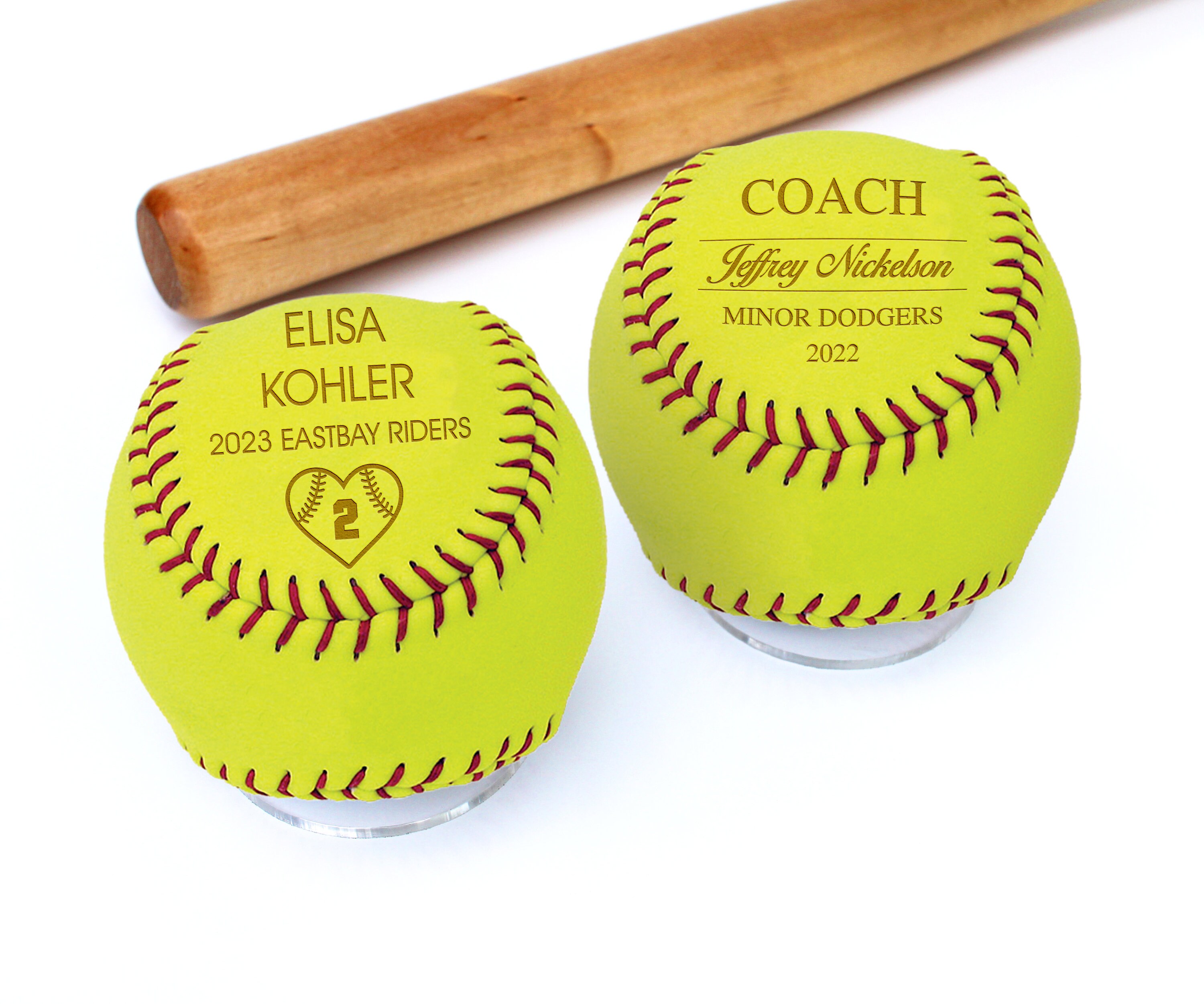 Bulk Team Softball Gift, Personalized Custom Team Softball Gift, School Team Gift Wholesale Softball Engraved Sports Gift --BALL-SOFT-100