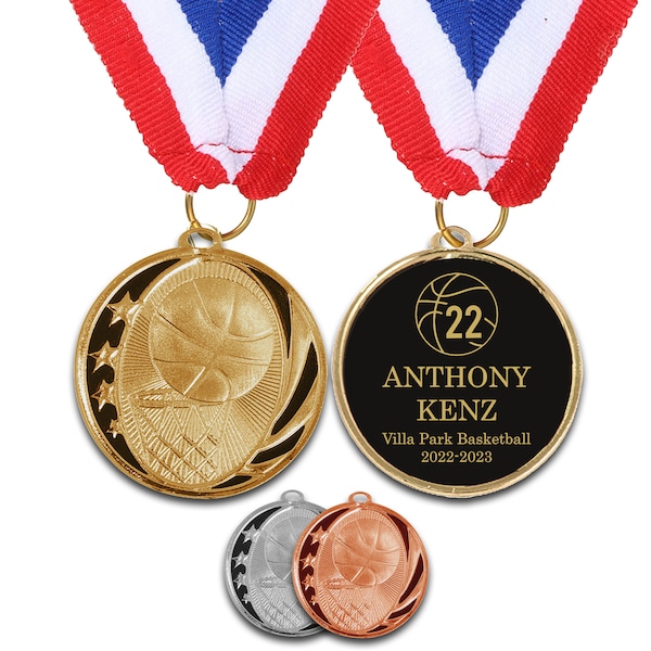 Basketball Medals Basketball Trophies Engraved Medal Trophy Little League Gifts Youth Basketball Trophy Gold Silver Bronze Basketball Medals