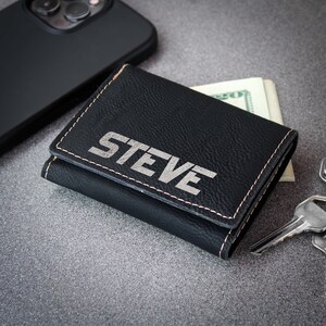 Monedero Personalizado, Monedero De Cuero Personalizado, Cartera De Hombre, Regalos De San Valentín, Regalos Del Día Del Padre, Regalos Para Papá, Monograma Inicial