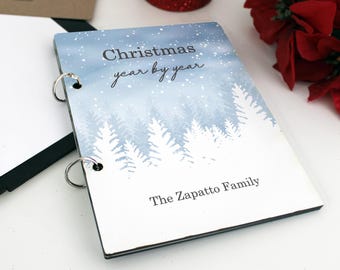 Christmas Card Keeper, Cards of Christmas Past, Personalized Christmas Card Holder, Card Display Storage, Card Album --CRDB-SUB-ZAPPATO