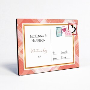Hölzerne Liebespostkarte zum Valentinstag, Romantisches Geschenk für Frauen, Geschenke für die Freundin, Valentinstag Postkarte, Holzpostkarte --LPCV-sub-2
