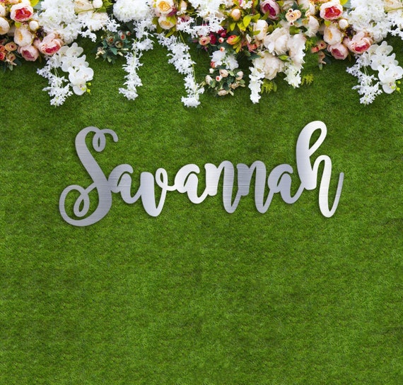 Hedge Wall Sign, Large Name Cut Outs, Wood Name Sign Large Wall and Hedge  Signs for Weddings Bride Groom Names, Custom Hedge HEDGE28-GLD-6 