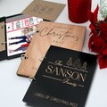 Christmas Card Keeper, Cards of Christmas Past, Personalized Christmas Card Holder, Card Display Storage, Card Album --CRDB-NW-100