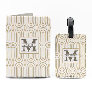 Personalized Monogram Passport and Luggage Tags Custom Luggage Tags and Passport Personalized Travel Gifts  --TSSET-SUB-100