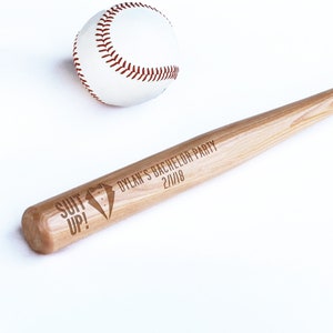 Mini Baseball Bat Laser Engraved Custom Bat Personalized Engraving Baseball Groomsmen Gifts Bachelor Party Gifts  --BAT-25